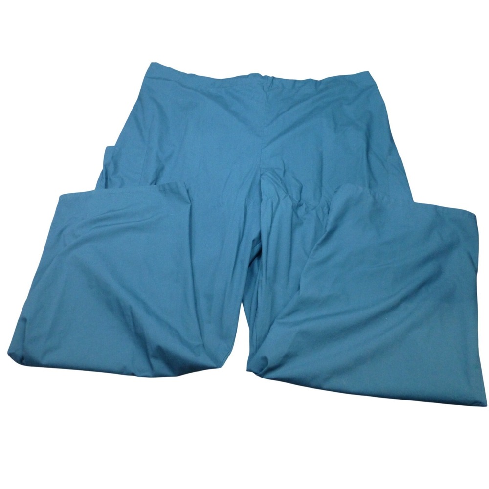 AMS Style 311 Caribbean Teal Blue Scrub Pants Cargo Medical Uniform 6X 24x32